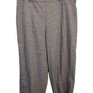 Lane Bryant Womens Straight Fit Chambray Pants Size 24 pockets Classic